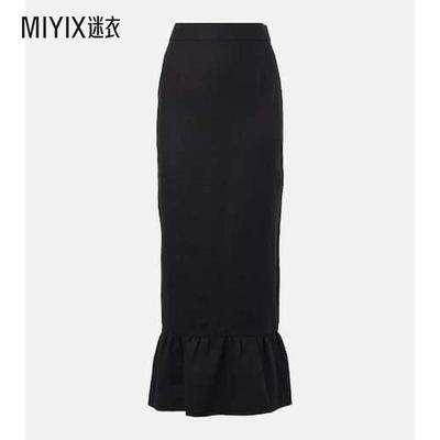 Posse 女款Matilda 层叠亚麻铅笔半身裙 迷衣时尚