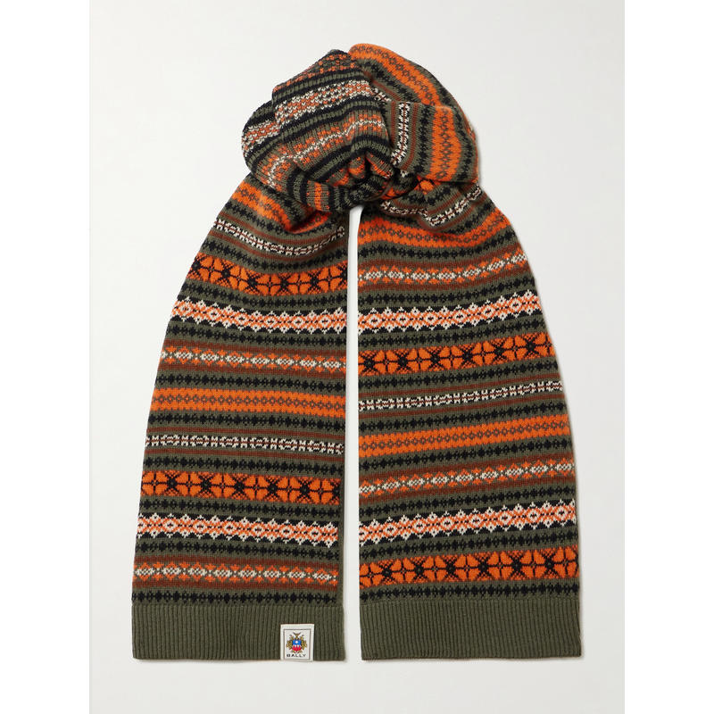 Bally 女士 围巾 'Fair Isle' 羊毛围巾