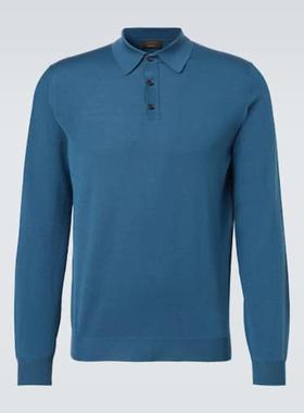 Slowear 男士 毛衣 羊毛混纺Polo毛衣