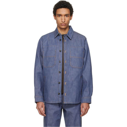 A.P.C. 男士 夹克 蓝色 Noah 牛仔