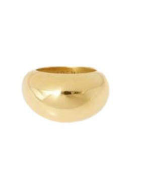 Soeur 女士 SS26 戒指 BIJOUX 镀金抛光半球