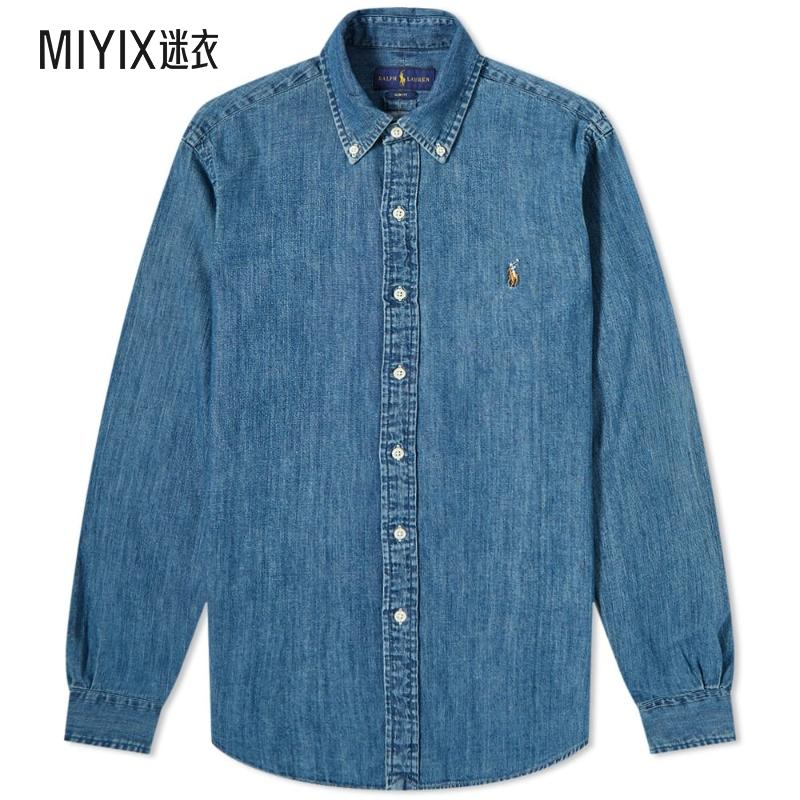【早秋新品】Polo Ralph Lauren 拉夫劳伦男士修身牛仔衬衫