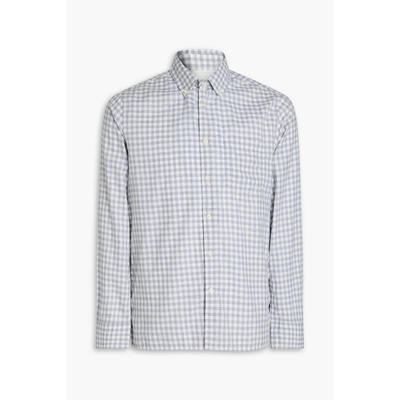 Officine Generale 男士 衬衫 Arsene 方格棉布棉质斜纹布衬衫