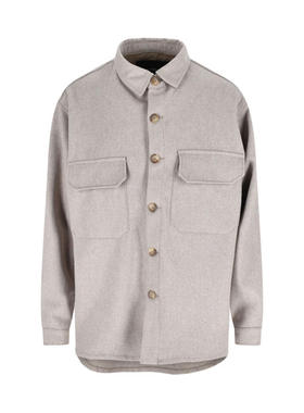 White Sand 88 男士 FW25 衬衫 白色沙色浅褐色衬衫