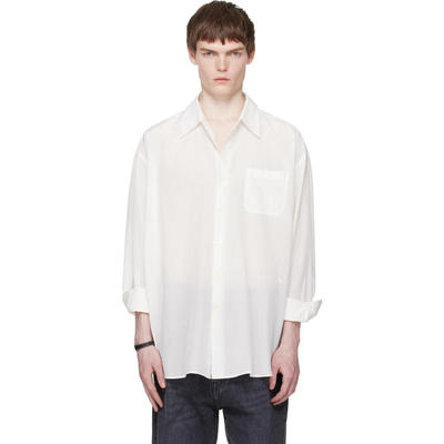 Our Legacy 男士 衬衫 白色 Borrowed