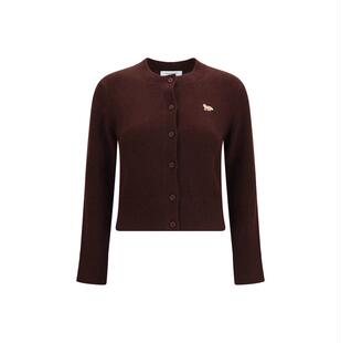 Maison Kitsuné 女士 FW26 开衫 MAISON KITSUNE' 棕色毛线衫