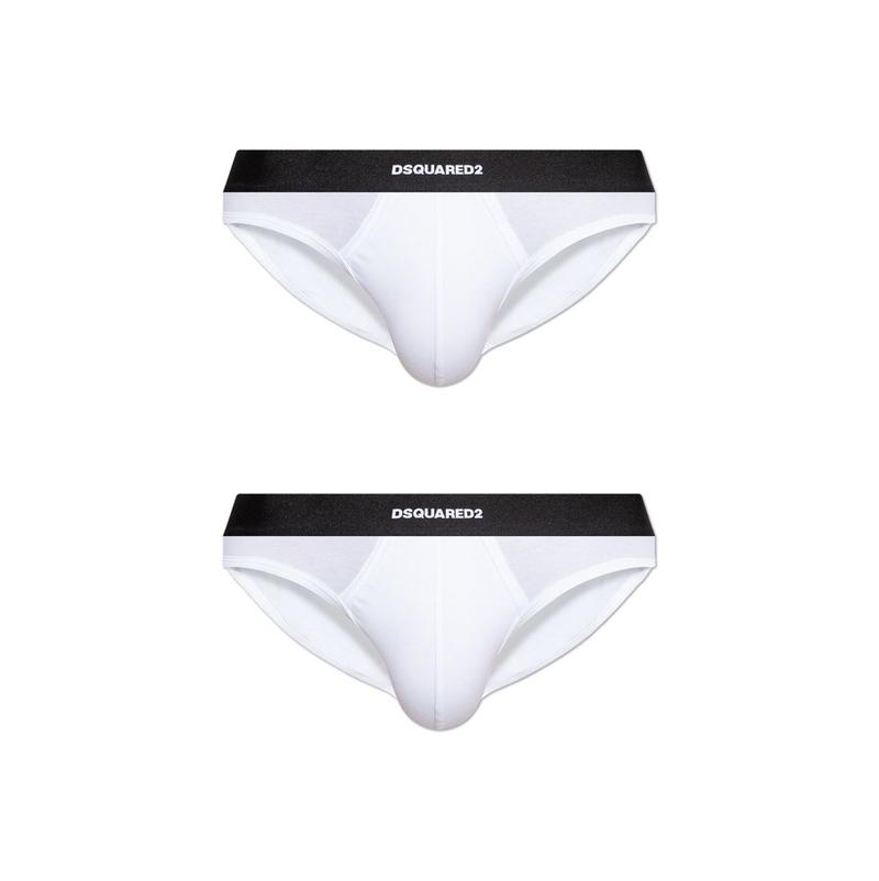 DSquared2 D二次方 男士 SS26 三角内裤 徽标腰带两件装三角裤图片