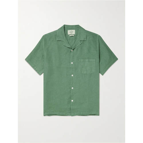 PORTUGUESE FLANNEL 男士 FW26 衬衫 Camp-Collar 亚麻