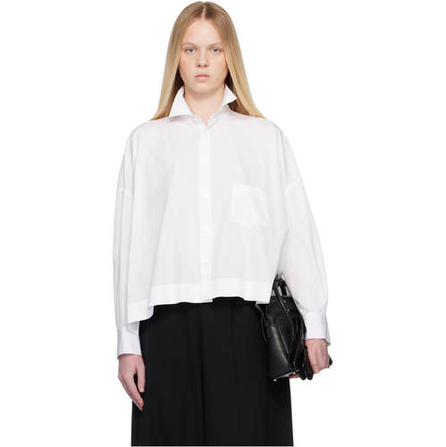Yohji Yamamoto 山本耀司 女士 衬衫 灰白色 Broad Oversized