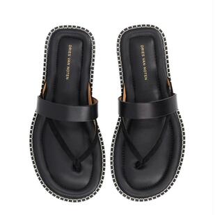 Dries Van Noten 德赖斯·范诺顿 男士 SS26 平底鞋 皮质凉鞋
