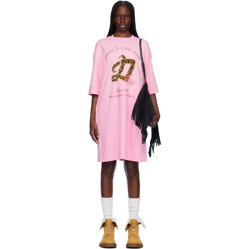 Doublet 女士 短款连衣裙 粉色 PFW Tour 连衣裙