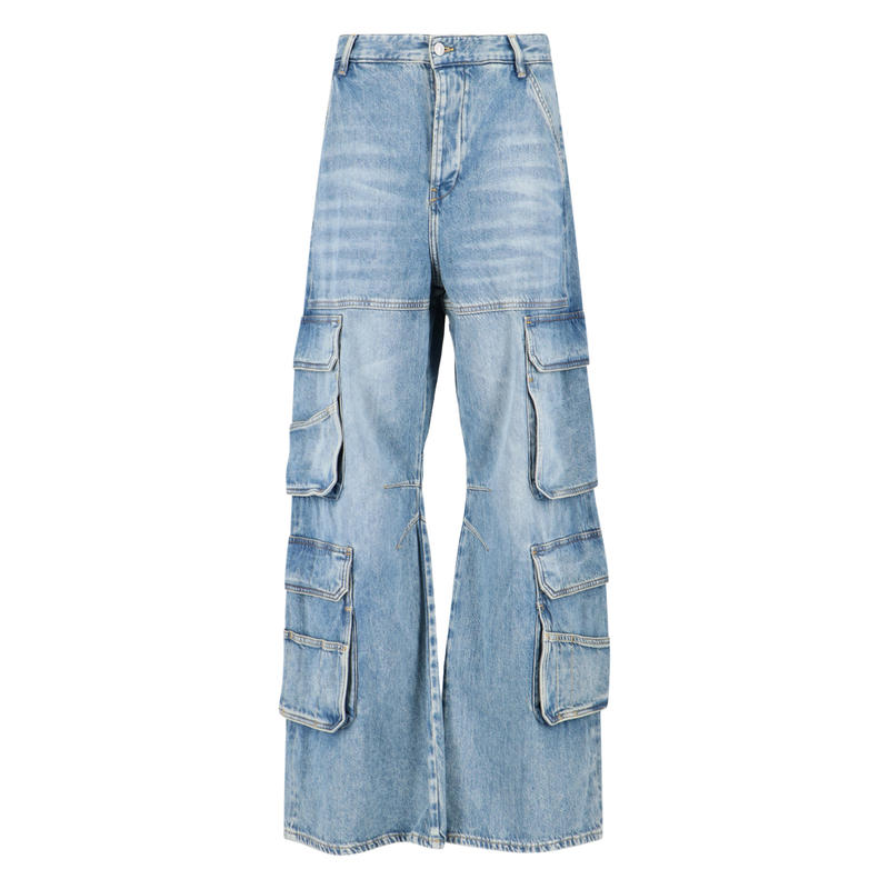 Diesel 女士 FW25 牛仔长裤 蓝色牛仔裤