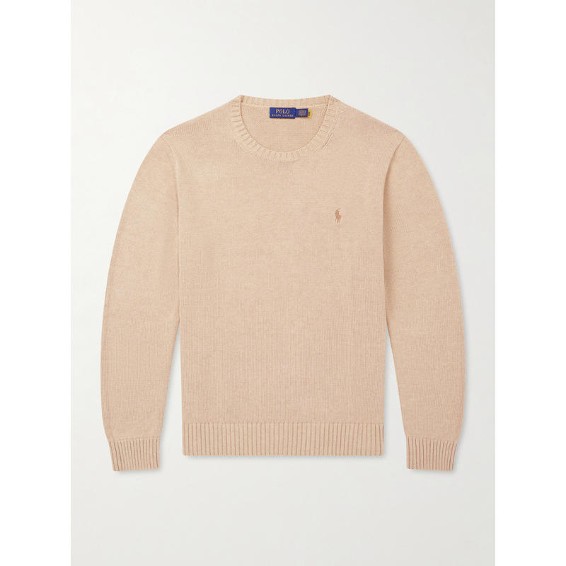 Polo Ralph Lauren 男士 SS26 毛衣 標誌刺繡圓領套頭衫