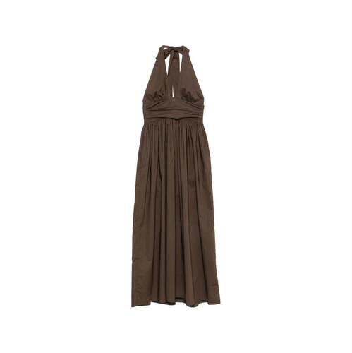 Matteau 女士 SS26 连衣裙 棕色有机棉