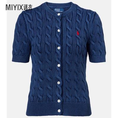 Polo Ralph Lauren拉夫劳伦 女款粗线针织棉质针织开衫 迷衣时尚