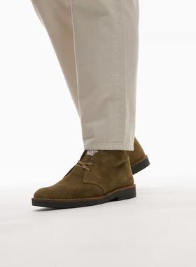 Clarks 男士 鞋靴 EVO 沙漠橄榄绿绿色绒面革靴子