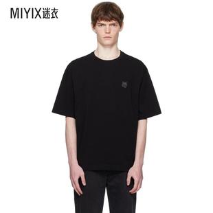 Fox Oversize 黑色 Maison Bold 恤 Patch 男款 Kitsuné Head