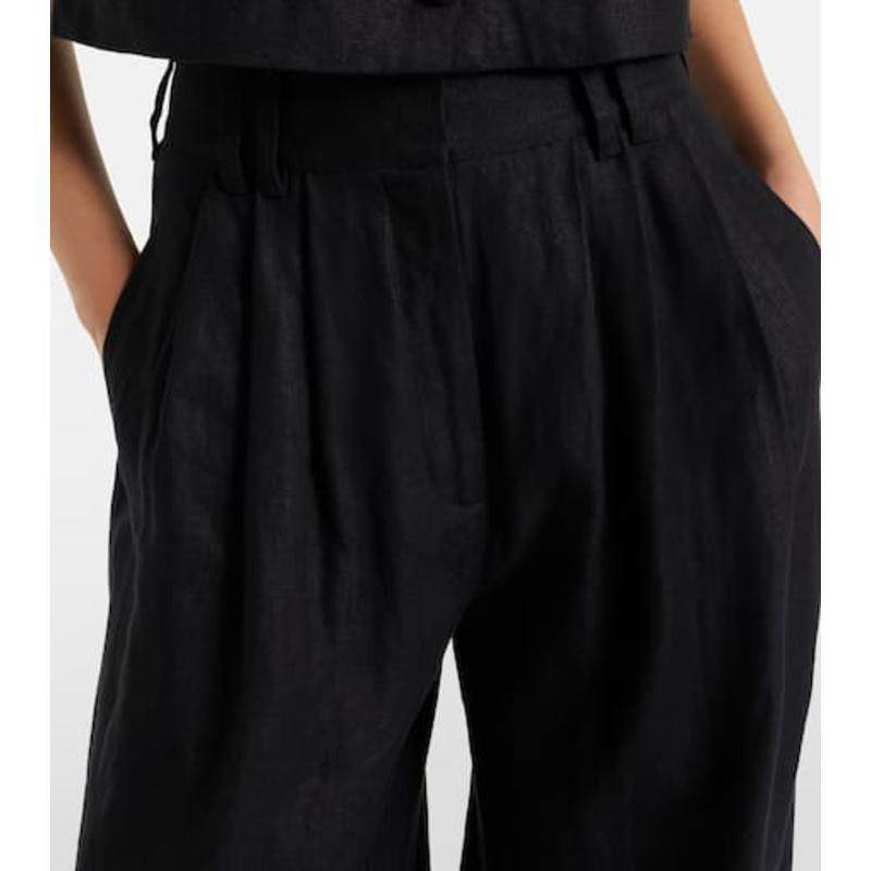 POSSE 女士 长裤 Parker 高腰亚麻阔腿裤,女装/女士精品,休闲裤,淘宝优惠券,粉丝福利购,淘宝优惠卷