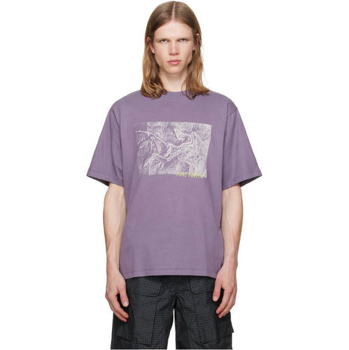 Arc'Teryx 始祖鸟 男士 T恤 紫色 Kragg Cotton Lithographica