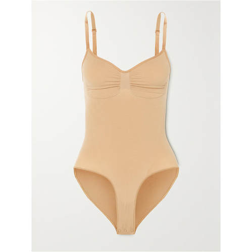 SKIMS 女士 CO 连体衣 Sculpt Brief - Ochre 无缝