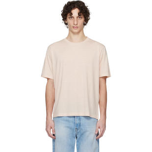 AURALEE 男士 T恤 粉色 Super Soft Wool Jersey