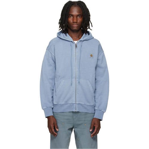 Carhartt WIP 卡哈特 男士 卫衣 蓝色 Nelson 连帽衫
