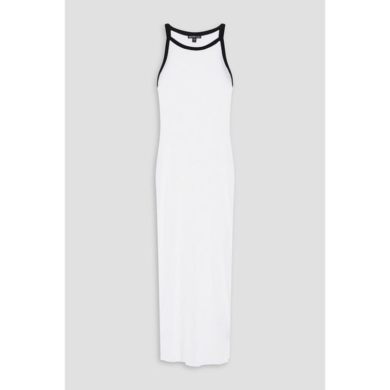 James Perse 女士 中长连衣裙 罗纹亚麻混纺针织中长连衣裙