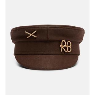 Ruslan Baginskiy 女士 棒球帽 RB newsboy 亚麻布帆布帽子