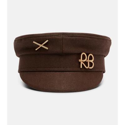 Ruslan Baginskiy 女士 棒球帽 RB newsboy 亚麻布帆布帽子