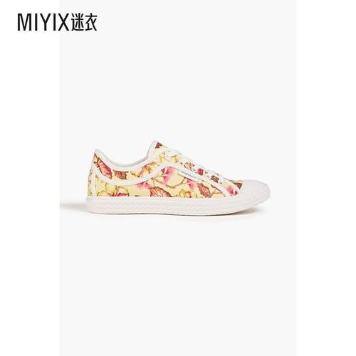 Zimmermann 女士印花亚麻布运动鞋 迷衣时尚