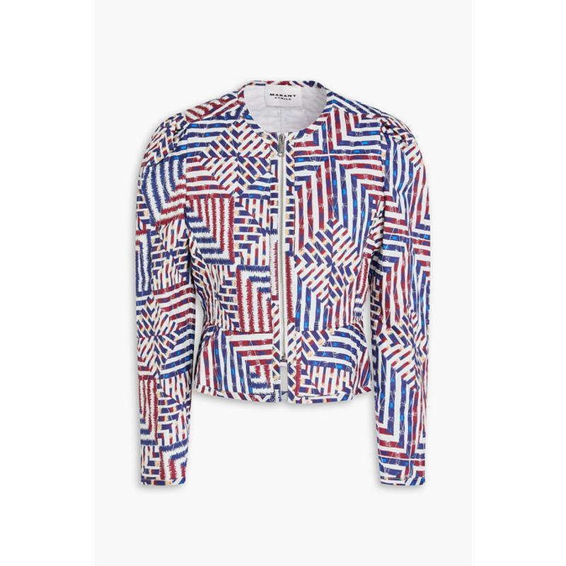 Isabel Marant Étoile 女士 夹克 Flavia 印花绗缝棉质收腰夹克