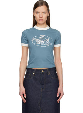 Carhartt WIP卡哈特 女士 T恤 蓝色 Reminiscing Ringer T 恤