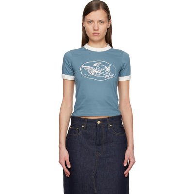 Carhartt WIP 卡哈特 女士 T恤 蓝色 Reminiscing Ringer