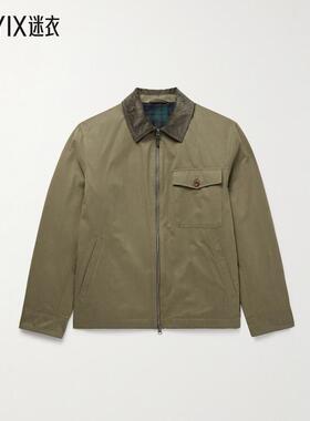 Hartford 男款Daren 棉质灯芯绒修饰帆布夹克 迷衣时尚