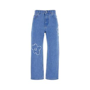 玛尼 贴花牛仔裤 女士 牛仔长裤 SS25 Marni