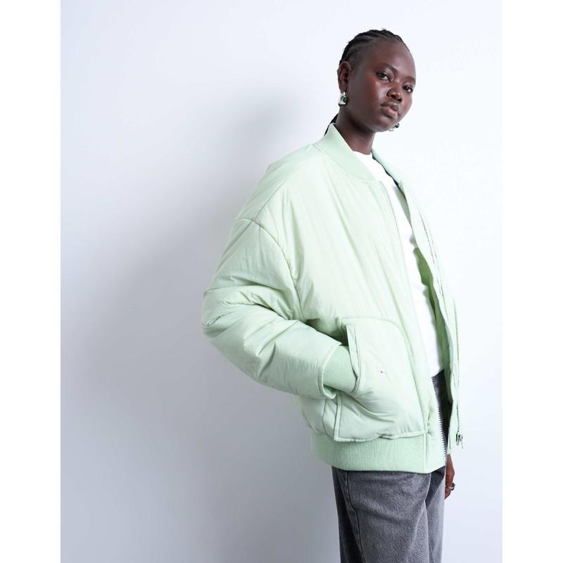 Topshop 女士 夹克 techy 短夹克(sage)