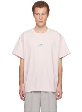 MM6 Maison Margiela 马吉拉MM6 男士 T恤 粉色 Numeric Cotton