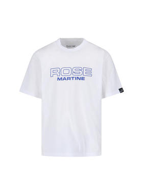 Martine Rose 男士 T恤 'Martine' and Polos 玫瑰T恤白色T恤