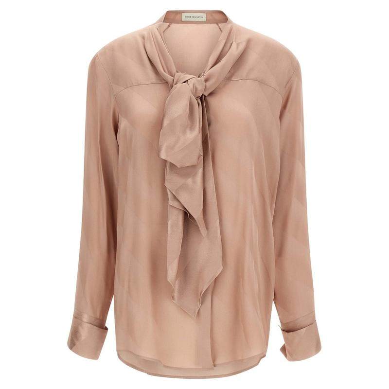 Dries Van Noten 女士 FW25 衬衫 Curbi 長袖襯衫,女装/女士精品,真丝上装,淘宝优惠券,粉丝福利购,淘宝优惠卷