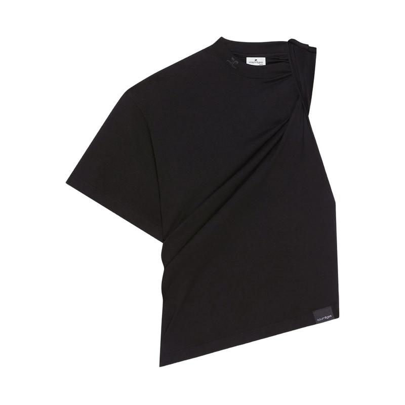 Courrèges 女士 SS26 T恤 不对称T恤