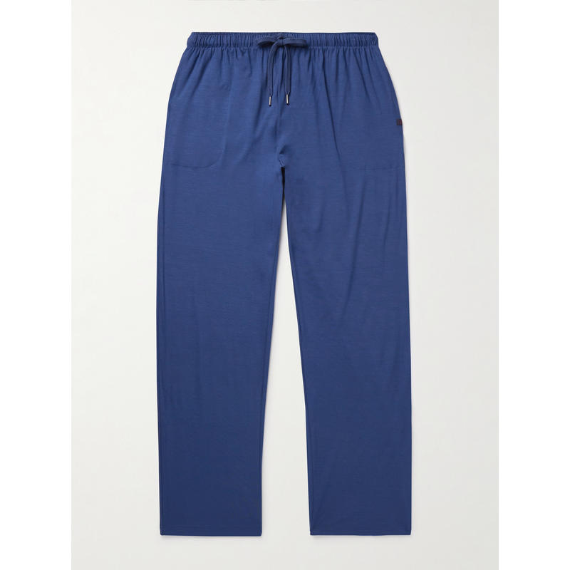 Derek Rose 男士 FW25 运动长裤 Basel 弹力莫代尔针织睡裤