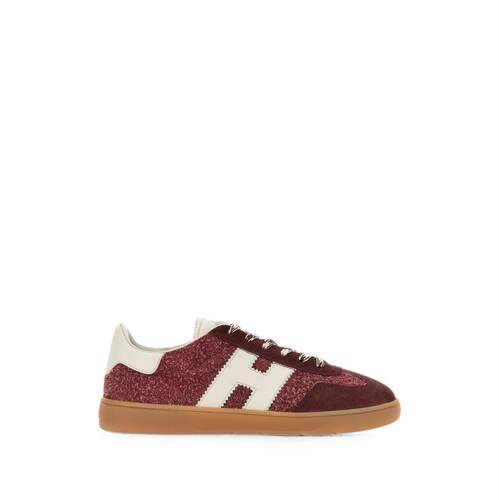 Hogan 霍根 女士 FW26 运动鞋 褐色皮质橡胶鞋
