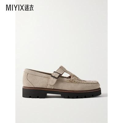 G.H. BASS & CO 男款+ Corridor 渔夫编织绒面革乐福鞋 迷衣时尚