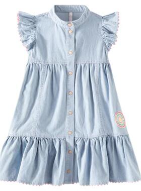 Zimmermann 兹默曼 女童 连衣裙 Wylie 条纹牛仔童装