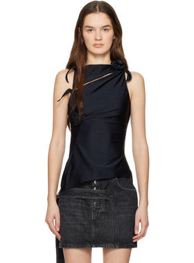 Coperni 女士 背心 黑色 Flower 上装