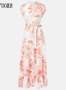 Poupette St Barth 女款印花衬衫式连衣裙 迷衣时尚