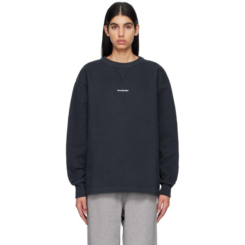 Acne Studios 女士 卫衣 黑色印花套头衫