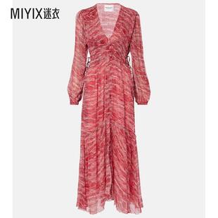 Isabel Marant Étoile 女款Amara 雪纺长款连衣裙 迷衣时尚