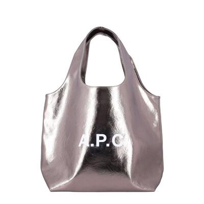 A.P.C. 中性（成人） FW25 托特包 Ninon 徽标印花购物袋
