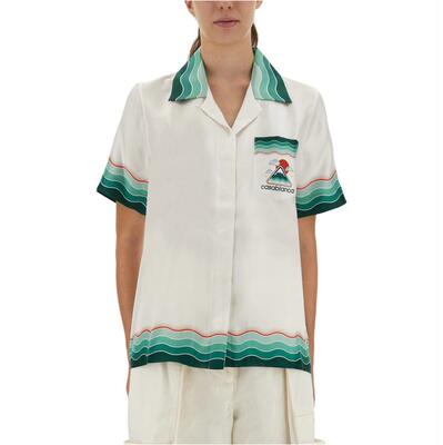 Casablanca 女士 FW25 衬衫 MONTAGNE ONDULÉE